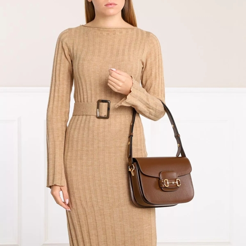 Gucci Satchel 1955 Horsebit Shoulder Bag Leather Brown Sugar (Image 2)