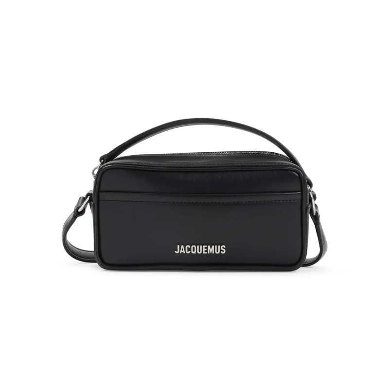 Jacquemus Schultertasche Rectangular Leather Shoulder Bag Black