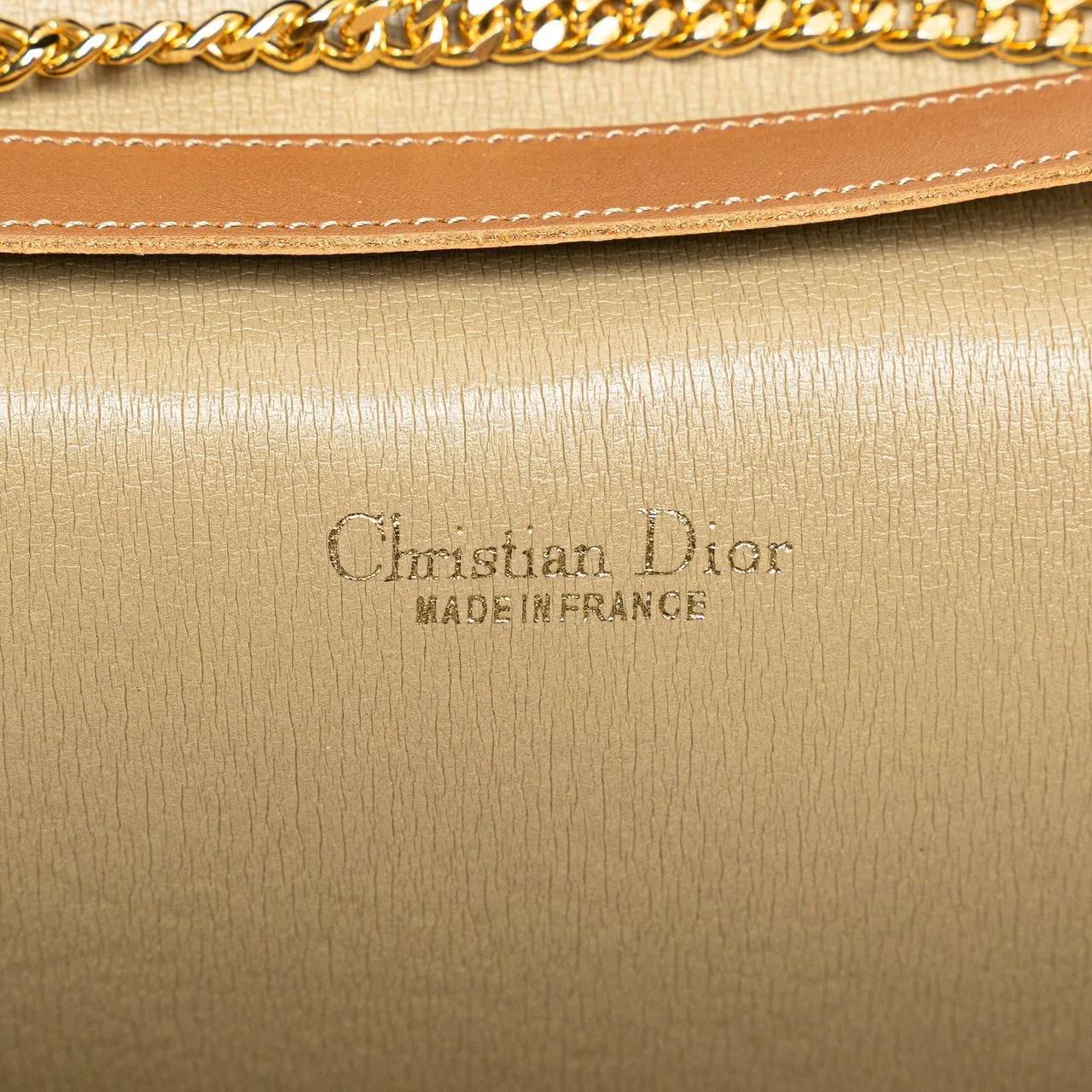Thumbnail - Christian Dior Hobo Bags - Honeycomb Canvas Chain Shoulder Bag - Gr. unisize - in Braun - für Damen