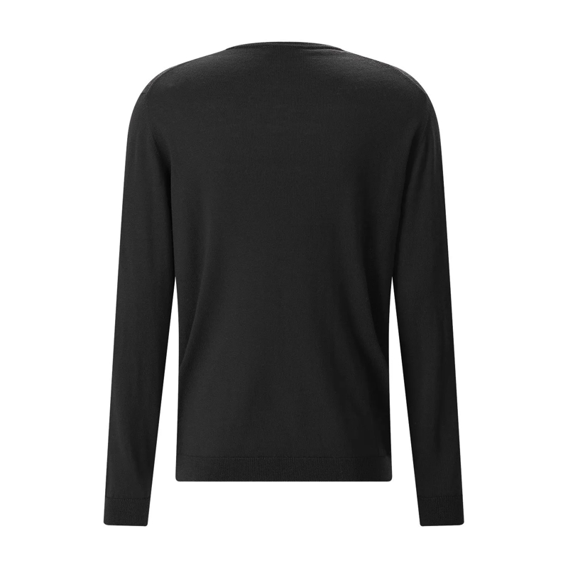 Roberto Collina Pull Rundhalspullover aus Merinowolle blau(Image 8)
