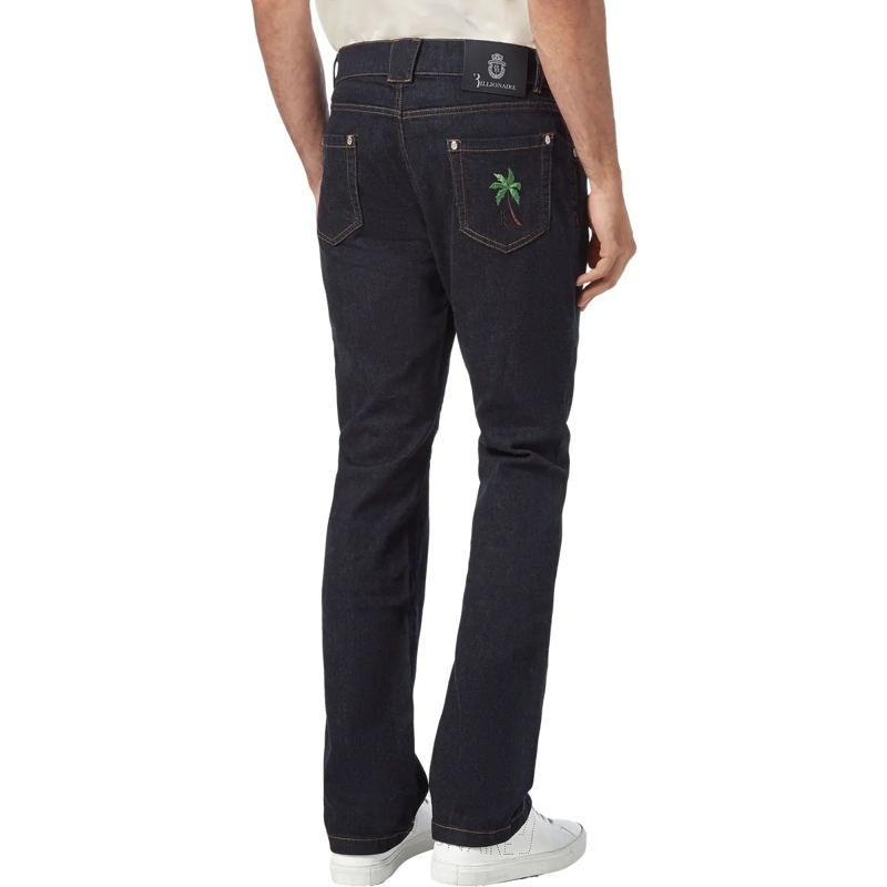 BILLIONAIRE Jeans mit geradem Bein Jeans Regular Fit Palms dunkel-blau(Image 2)