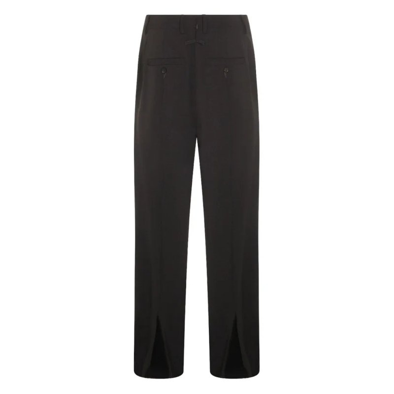 Jean Paul Gaultier  Pleated Black Trousers Black