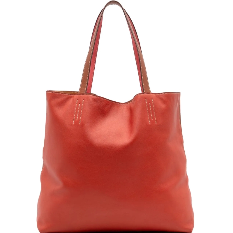 Hermès Shopper Multicolor Swift and Veau Sikkim Double Sens 28 rot