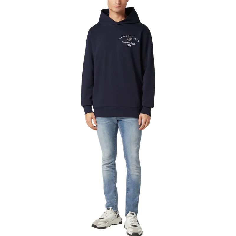 Philipp Plein Top Kapuzen-Sweatshirt dunkel-blau(Image 4)