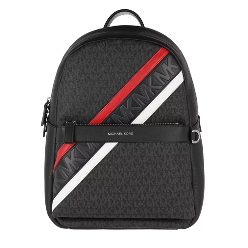 MICHAEL Michael Kors Unisex Backpack Black Red Rucksack