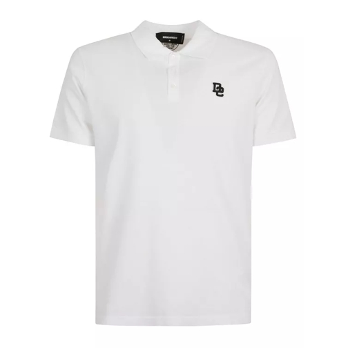 Dsquared2 White Cotton Embroidered Logo Polo White 