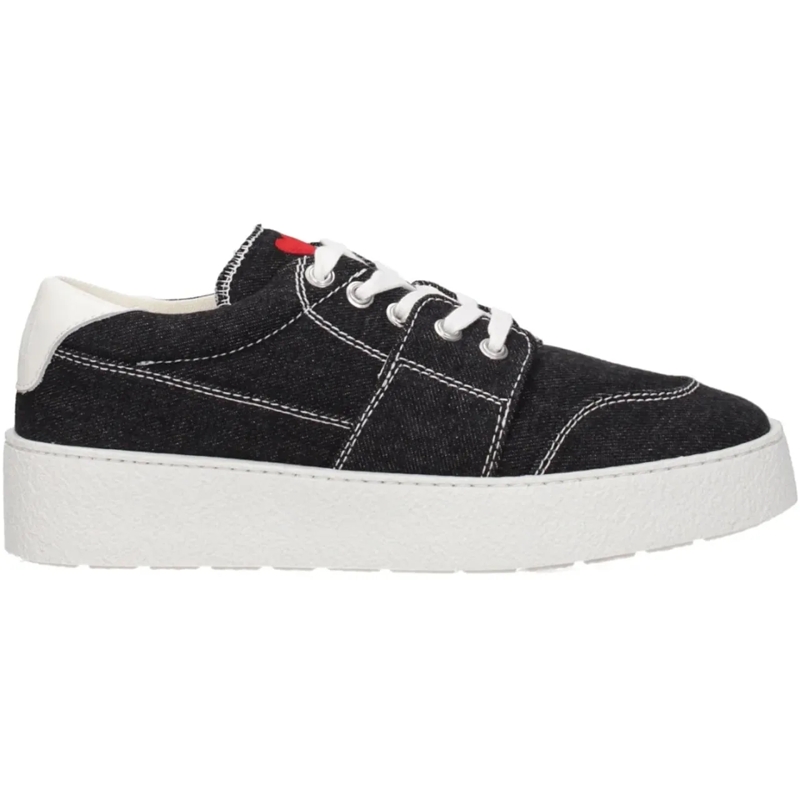 AMI Paris Low-Top-Sneaker Madison De Coeur Logo Sneakers schwarz