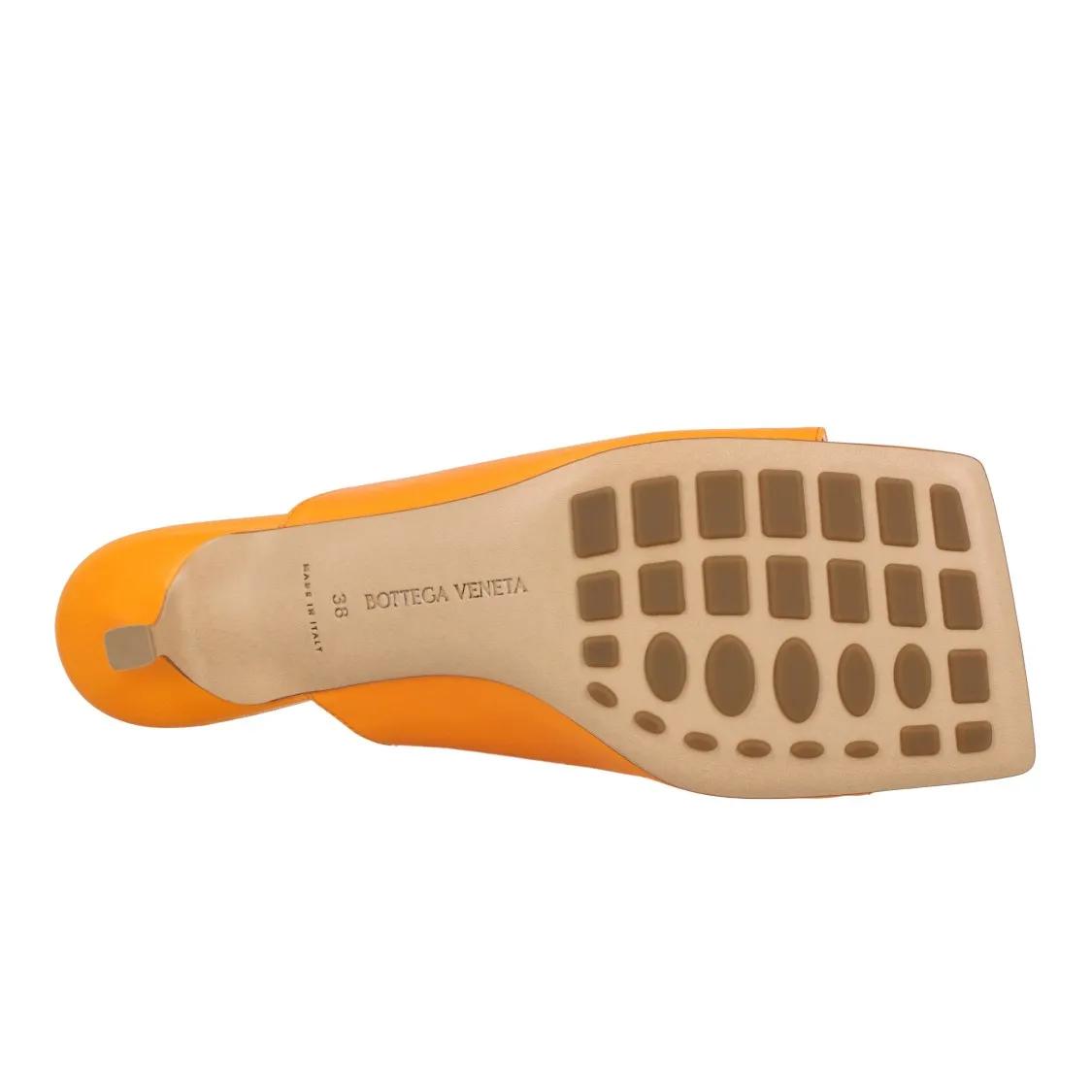 Thumbnail - Bottega Veneta Slipper & Pantoletten - Stretch Mule Orange - Gr. 38 (EU) - in Gold - für Damen