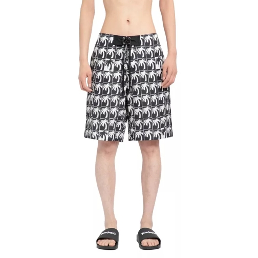 Palm Angels Dripping Palms Surf Swimshorts Black 