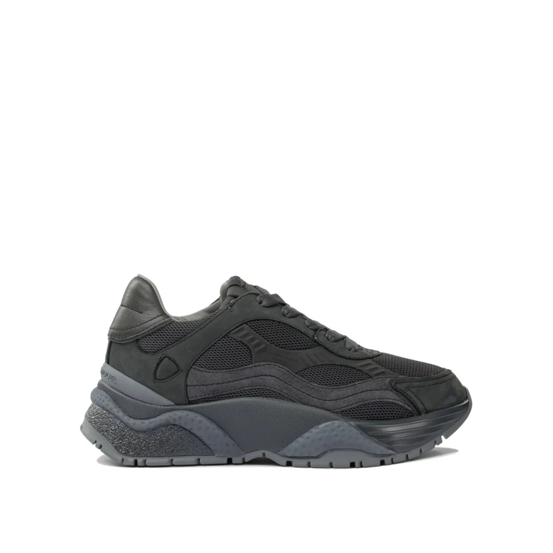 Philippe Model Lage-top sneaker Layered Dark Grey Sneakers With Sculpted Sole Grey