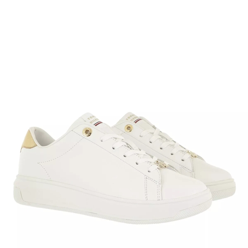 Tommy Hilfiger Metallic Cupsole Sneakers Leather White Low-Top Sneaker