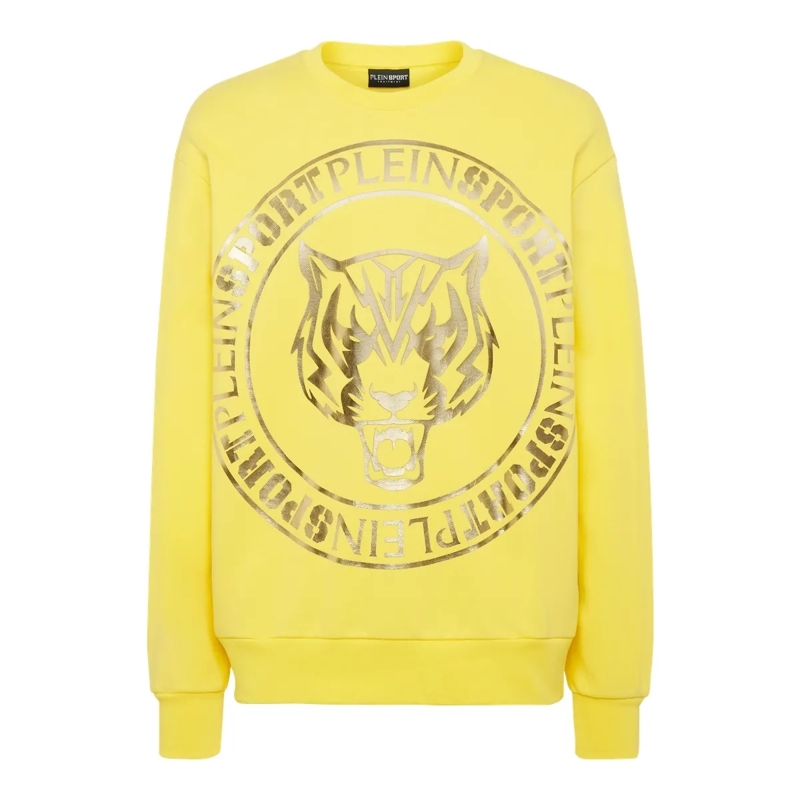 Plein Sport Top Sweatshirt Tiger gelb