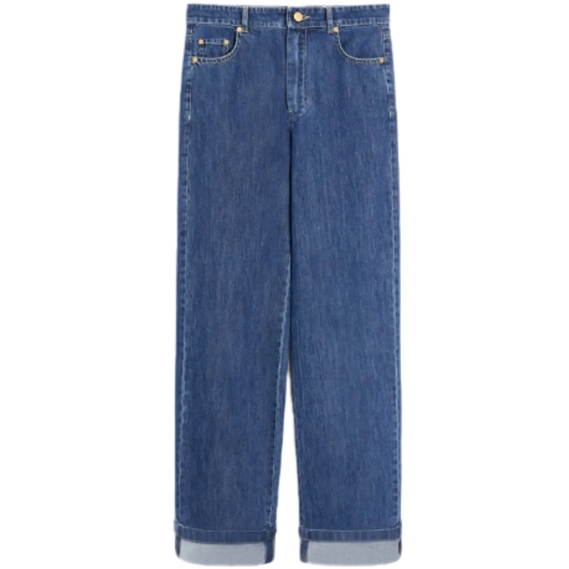 Max Mara Jeans mit geradem Bein Jeans Blue blau
