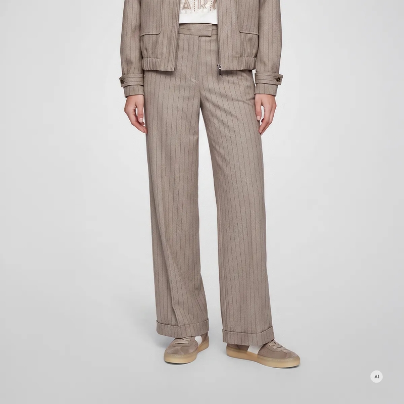Marc Aurel Anzugshose Hose- angesetzter Bund- Eingrifftaschen- Bundf beige(Image 3)