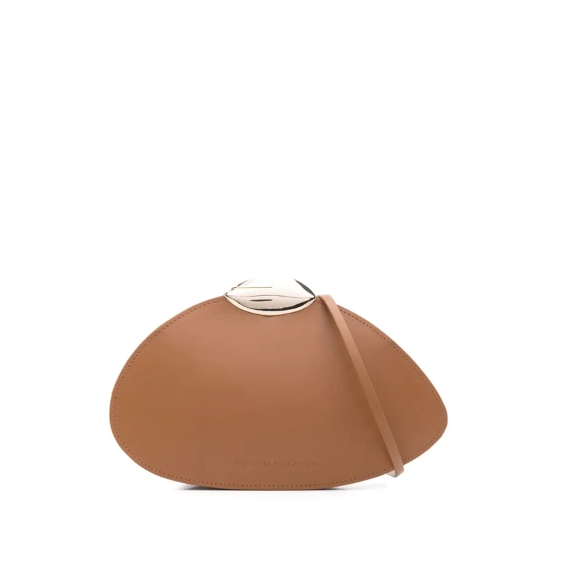 Benedetta Bruzziches Schultertasche Structured Handbag With Detachable Shoulder Strap Brown