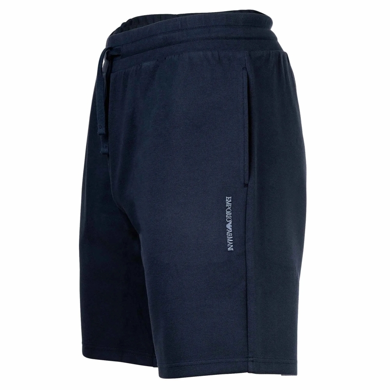 Emporio Armani Shorts ICONIC PIQUET blau(Image 3)
