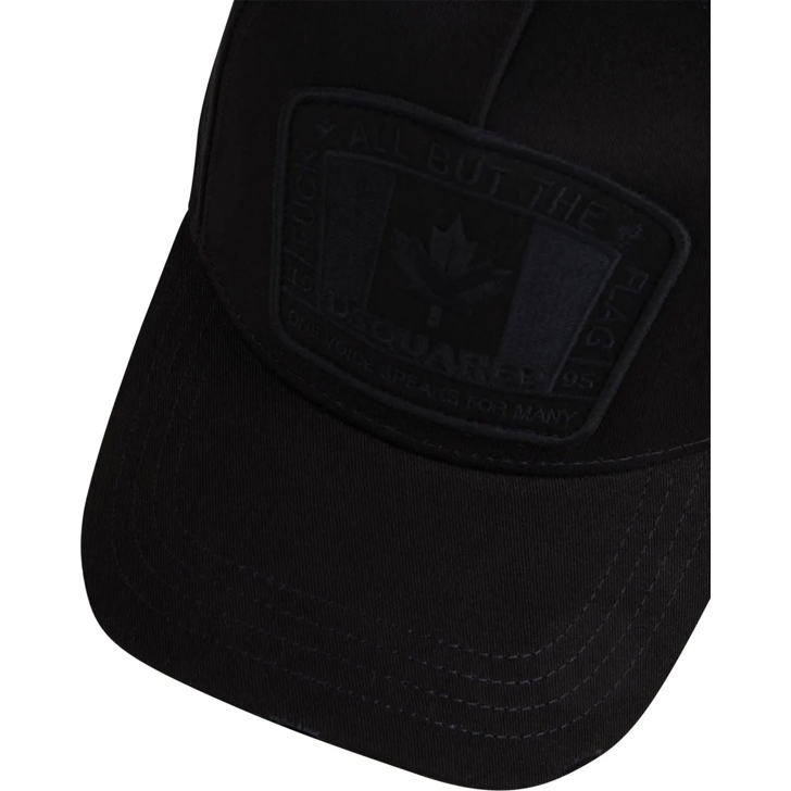 Dsquared2 D2 Patch Black Baseball Cap Black schwarz