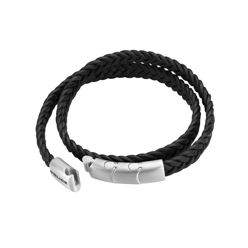 Police Armband Armband Braid- Herrenarmband- Farbe: schwarz-  schwarz(Image 3)