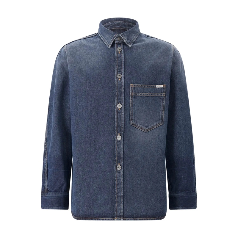 Givenchy Hemd Overshirt aus Denim blau