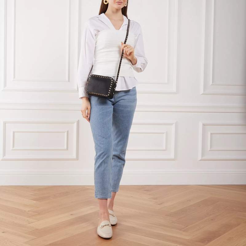 Valentino Garavani Crossbody Bag Rockstud Camera Crossbody Bag Nero(Image 2)