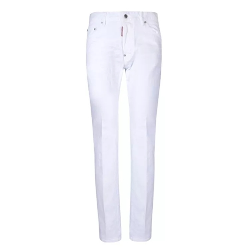 Dsquared2 Slim Fit Cotton Jeans White Jeans slim fit