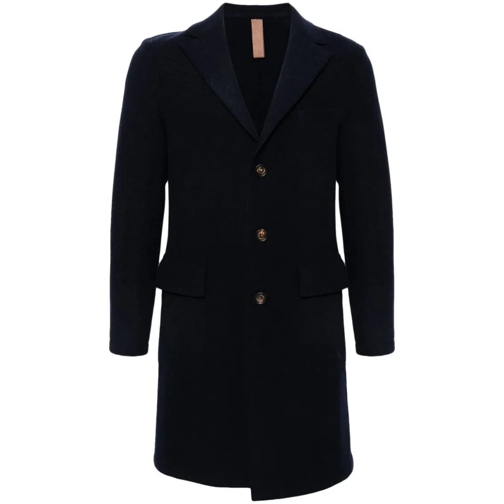 Eleventy Wool Coat Blue Übergangsjacke