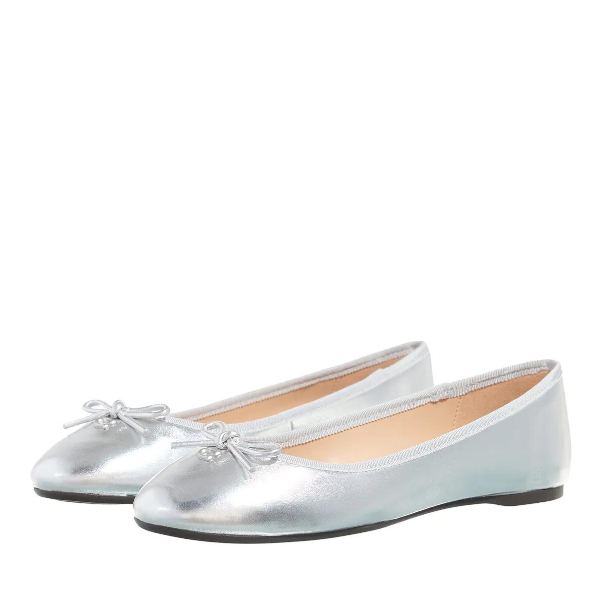 Coach Slipper & Pantoletten - Abigail Metallic Leather Ballet Flat - für Damen