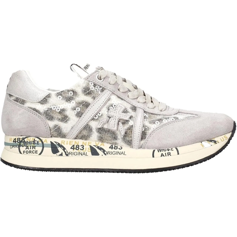 Premiata Low-Top-Sneaker Dames Conny grau