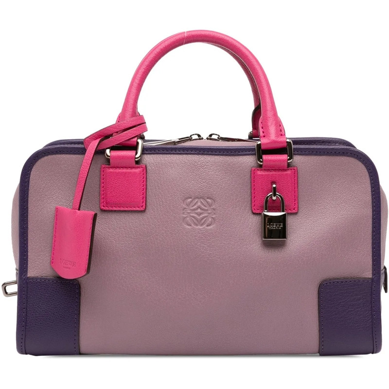 Loewe Tote Tricolor Goatskin Amazona 28 lila