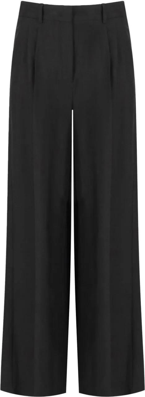 Thumbnail - Max Mara - Max Mara Weekend Veliero Black Trousers Black - Größe 42 - schwarz