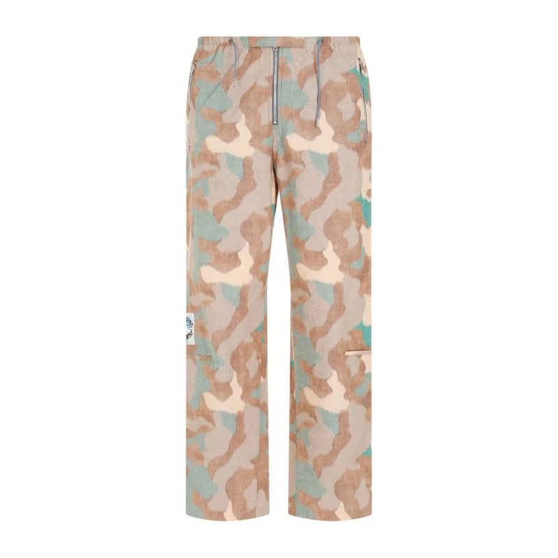Acne Studios Anzugshose Orange Green Cotton Pants Multicolor
