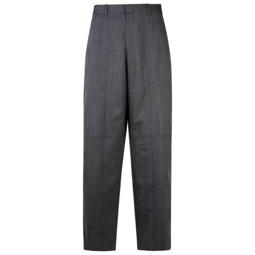 Jil Sander Grey Wool Trousers Grey 