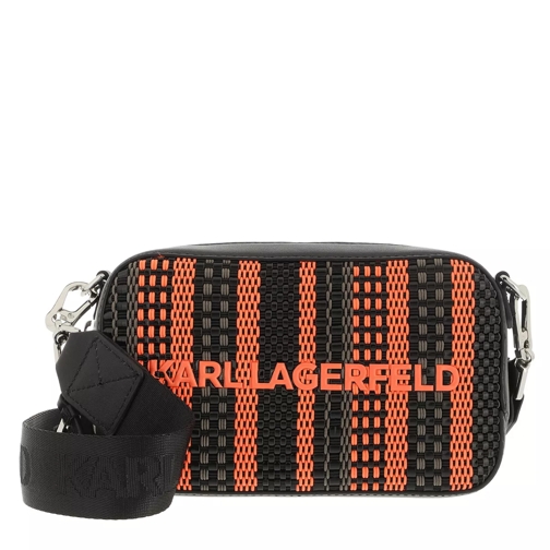 Karl Lagerfeld K/Skuare Camera Bag Braided A728 Orange Sac pour appareil photo