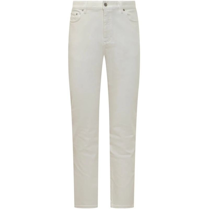 Zegna Jeans Slim Fit Jeans a Cinque Tasche weiß