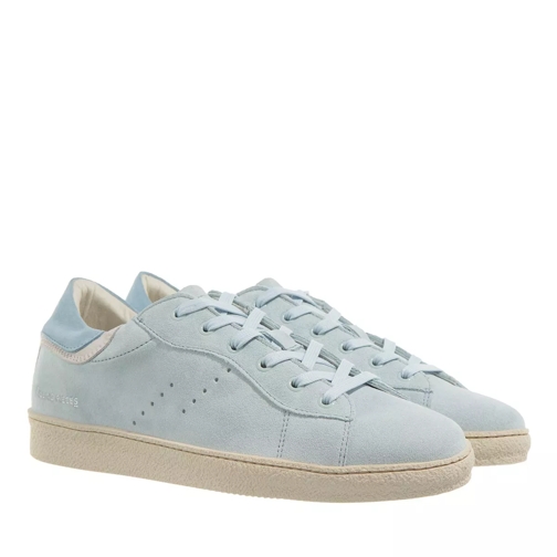 Filling Pieces Frame Suede Light blue lage-top sneaker