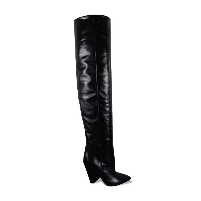 Saint Laurent Stiefel Niki 105 Over-The-Knee Boots Black