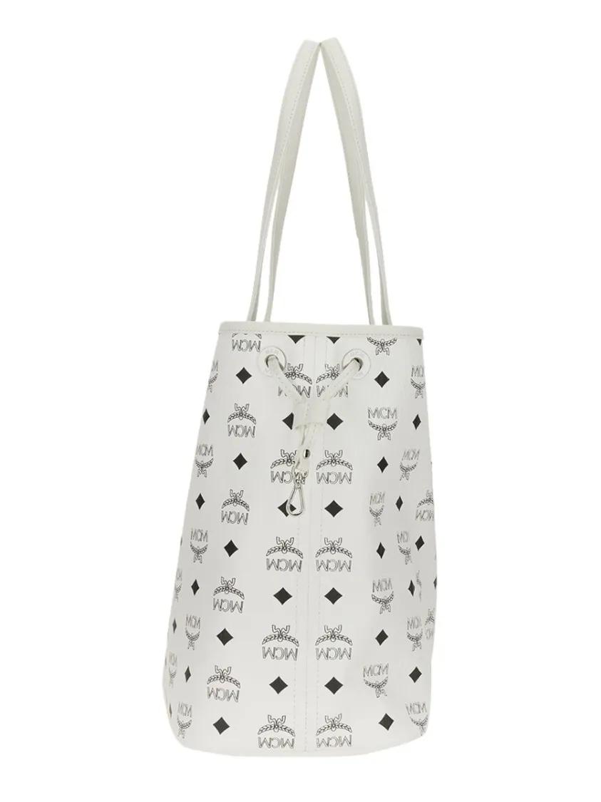 MCM Shoppers & Totes "Liz" Medium Shopper Bag in wit