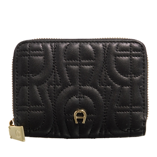 AIGNER Zip-Around Wallet Diadora Black