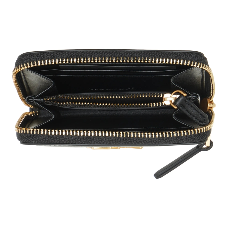 Karl Lagerfeld Portemonnaie mit Zip-Around-Reißverschluss K/Signature Md Z/A Wallet Gp Black/Gold(Image 5)