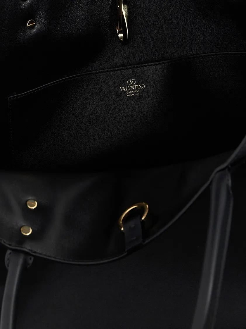 Valentino Garavani Shoppers & Totes 'Vlogo Side' Shopping Bag in zwart