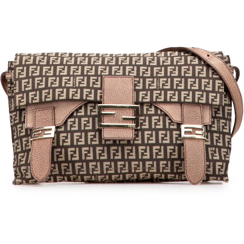Fendi Sac à bandoulière Zucchino Canvas Sweety Crossbody braun