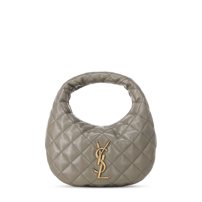 Saint Laurent Crossbody Bag Tasche Icarino aus Nappaleder grau