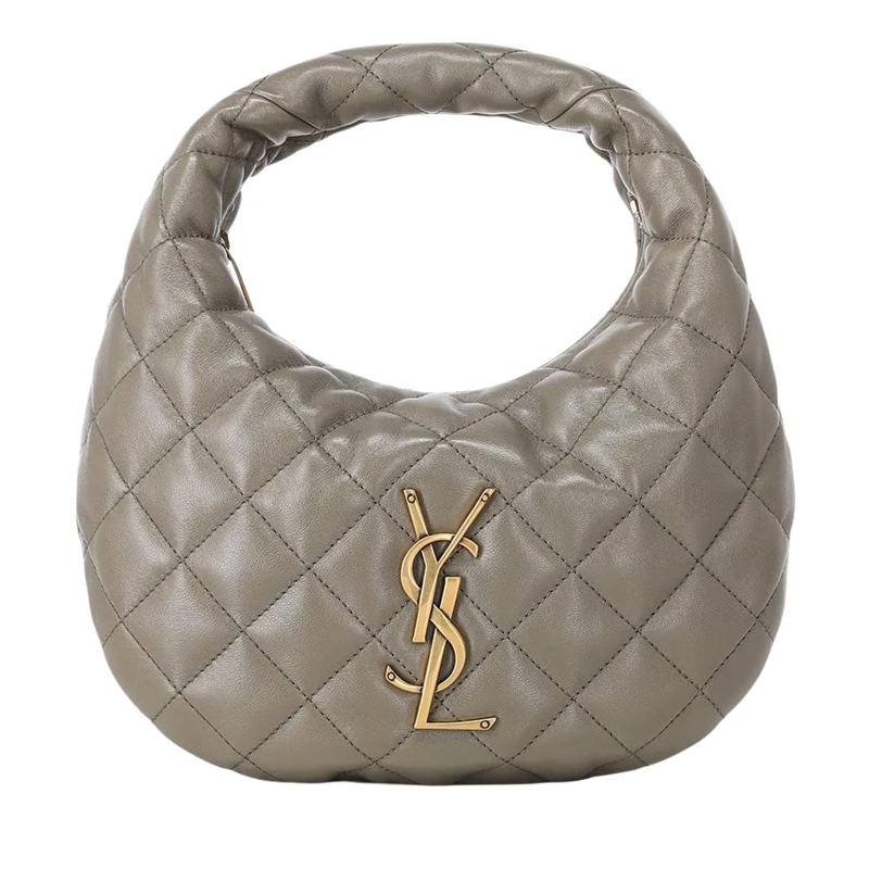Saint Laurent Hobo Bag Tasche Icarino aus Nappaleder grau(Image 2)