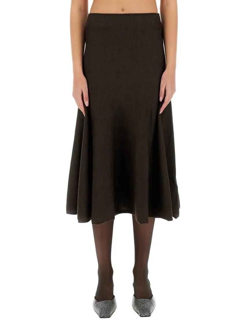 Thumbnail - Khaite - "Mayu" Skirt - Größe M - braun
