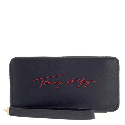 Tommy Hilfiger Iconic Tommy  Large Za Sign Portemonnaie mit Zip-Around-Reißverschluss