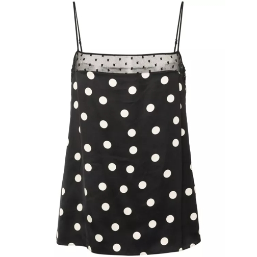 Stella McCartney White/Black Polka-Dot Top Black 