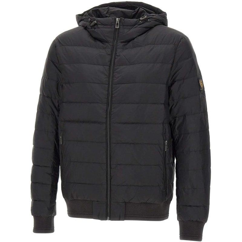 Belstaff Donsjas Steppjacke mit Daunen Schwarz