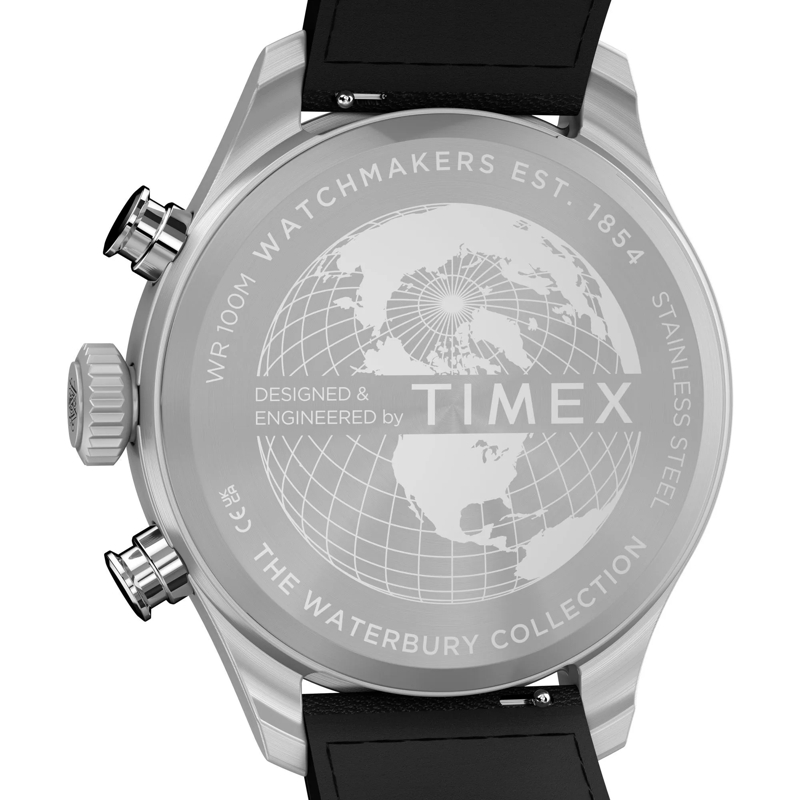 Timex Quarzuhr Quarz-Analoguhr Waterbury Ace Fly-Back Chronograph schwarz(Image 4)