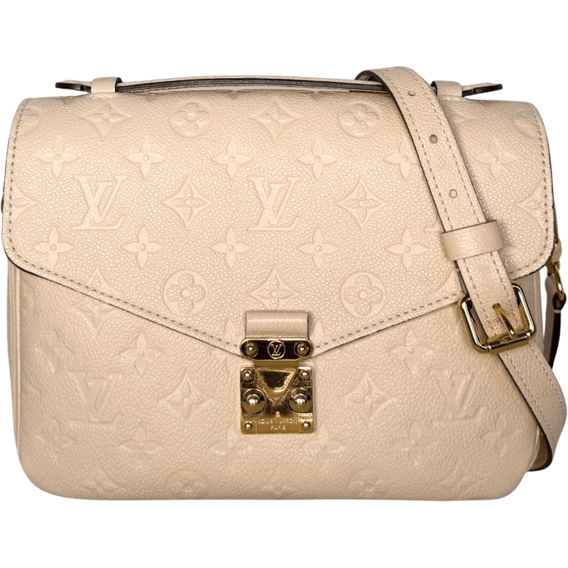 Louis Vuitton Tote Louis Vuitton Pochette Metis MM Monogram Empreinte beige
