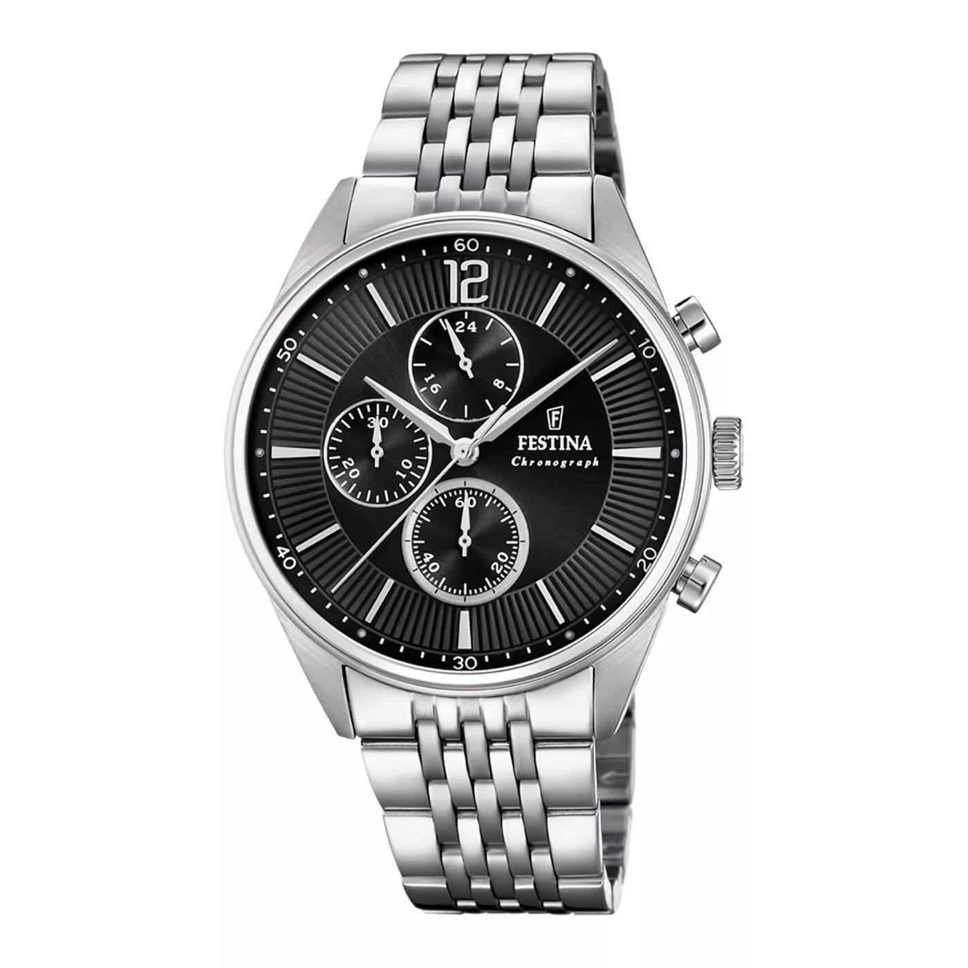 Festina Uhren - Festina Timeless Chrono herren Uhr Silber F20285/4 - Gr. unisize - in Silber - für Damen